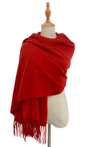 Soft Wool Tassel Blanket Wrap Scarf