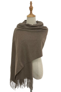 Soft Wool Tassel Blanket Wrap Scarf