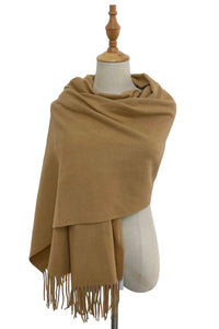 Soft Wool Tassel Blanket Wrap Scarf