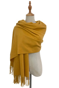 Soft Wool Tassel Blanket Wrap Scarf