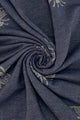 Reversible Soft Wool Bee Print Frayed Edge Scarf