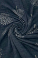 Reversible Soft Wool Tree Print Frayed Edge Scarf