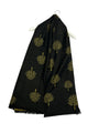 Reversible Soft Wool Tree Print Frayed Edge Scarf