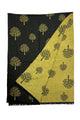 Reversible Soft Wool Tree Print Frayed Edge Scarf