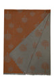 Reversible Soft Wool Tree Print Frayed Edge Scarf