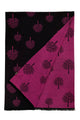 Reversible Soft Wool Tree Print Frayed Edge Scarf