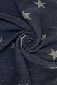 Reversible Pleated Ombre Star Print Wool Scarf