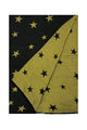 Reversible Pleated Ombre Star Print Wool Scarf