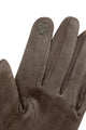 Suede Effect Touchscreen Gloves With Contrast Bow