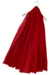 Diagonal Pleated Scarf With Frayed Edge