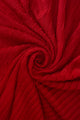 Diagonal Pleated Scarf With Frayed Edge