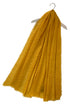 Diagonal Pleated Scarf With Frayed Edge