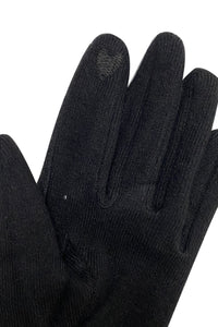 Warm Diamond Effect Touchscreen Gloves With Glitter Thread
