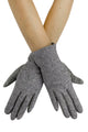 Warm Diamond Effect Touchscreen Gloves With Glitter Thread