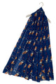 Playful Robin Bird And Berry Branch Print Scarf
