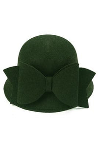 Bow bucket Felt Hat - Fashion Scarf World