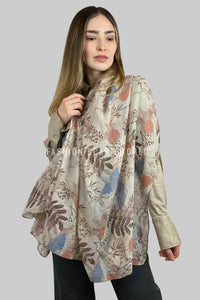 Summer Leaves Print Scarf