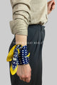 Silk Style Nautical Ships Print Square Scarf
