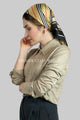 Silk Style Fashion Stripe Square Scarf