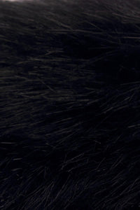 Soft Fur Long Scarf - Black - Fashion Scarf World
