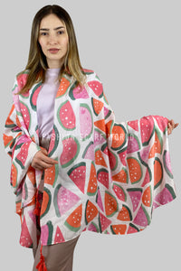 Watermelon Fruit Tassel Scarf