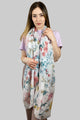 Clustered Flowers Print Scarf