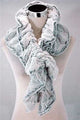 Two Tone Faux Fur Scarf (Wide) - Fashion Scarf World