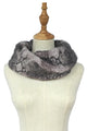 Snakeskin Print Faux Fur Soft Snood - Fashion Scarf World