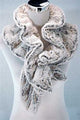 Two Tone Faux Fur Scarf (Wide) - Fashion Scarf World