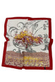 Silk Style Orchard Tree Print Square Scarf