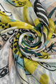 Abstract Leopard & Zebra Outline Print Frayed Scarf