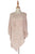 Arrow Knit & Pearl Tassel Poncho - Fashion Scarf World