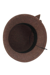 Bow bucket Felt Hat - Fashion Scarf World