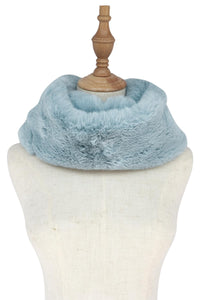 Twist Faux Fur Snood (B) - Fashion Scarf World