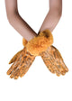 Faux Fur Trim & Snakeskin Print Touch - Fashion Scarf World