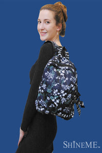 Leafy Floral Backpack - Fashion Scarf World