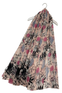 Summer Leaves Print Scarf
