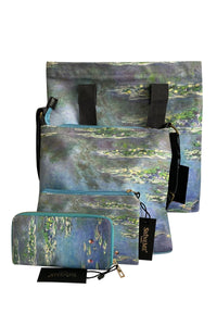 Claude Monet Water Lilly Print - Shopper - Fashion Scarf World
