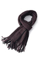 Zigzag Knitted Tassel Unisex Scarf - Fashion Scarf World