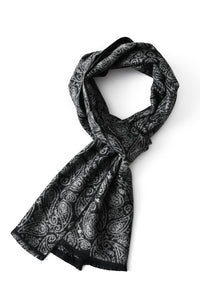 Soft Paisley Print Frayed Unisex Scarf - Fashion Scarf World
