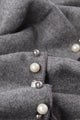 Pearl Bead Border Poncho Wrap - Fashion Scarf World