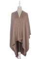 Square Stud Trim Cape - Fashion Scarf World
