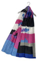 Loud Colour Block Letter Print Silk Scarf