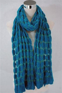 Sequin Knitted Wool Scarf - Fashion Scarf World
