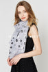 Dog/Cat Silver Paw Print Scarf