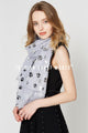 Silver Paw Print Scarf - Fashion Scarf World