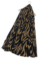 Large Zebra Print Wool Frayed Scarf