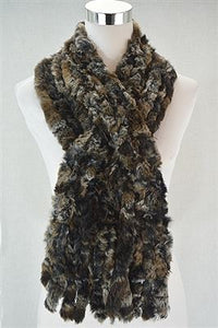 Wide Real Fur Scarf - Fashion Scarf World