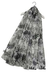 Summer Leaves Print Scarf