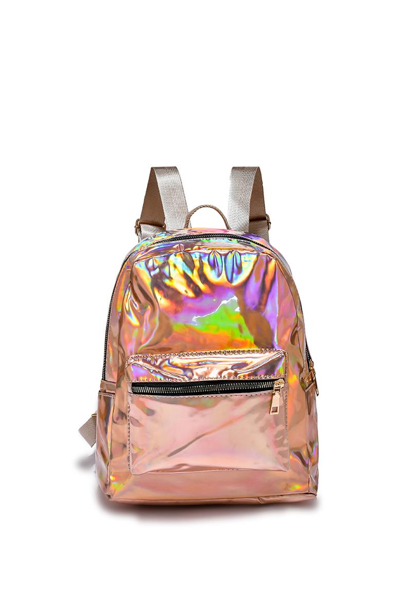 Holographic Plain Mini Backpack– Fashion Scarf World